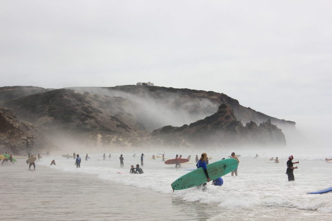 Surfing in Portugal